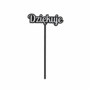 Topper do bukietu "Dziękuje"