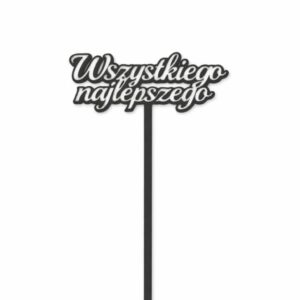 Topper do bukietu "Wszystkiego najlepszego"