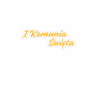 Topper na wykałaczkę "I Komunia Święta"