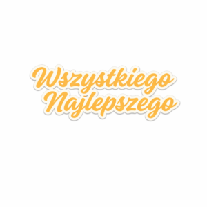 Topper na wykałaczkę "Wszystkiego Najlepszego"